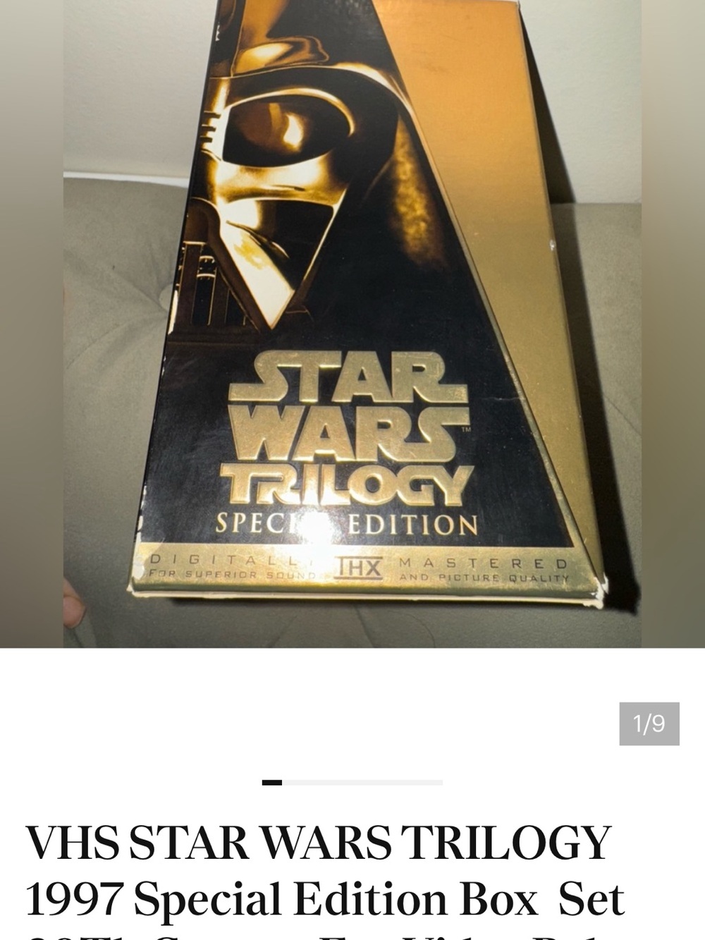 Star Wars Trilogy Special Edition VHS Box Set - Gold/Black